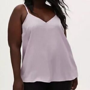 Torrid Sophie - Lilac Purple Leopard Jacquard Charmeuse Swing Cami